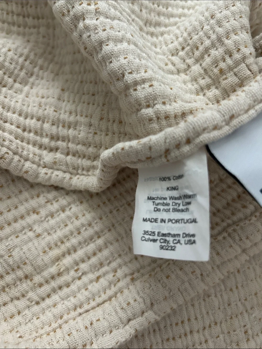 Parachute Soft Waffle King Size Shams in Natural